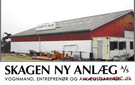Skagen Ny Anlæg A/S Haveanlæg, fliseanlæg, vedligeholdelse, plantearbejde, jordarbejde, støbearbejde, kloakarbejde, udlejning af maskiner med fører, vognmandskørsel med container og kranbiler.