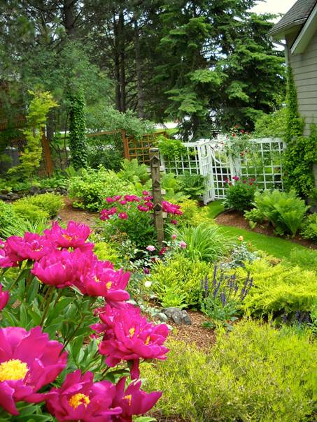 Bob and Claudias garden in Idaho