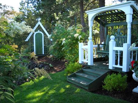 Bob and Claudias garden in Idaho